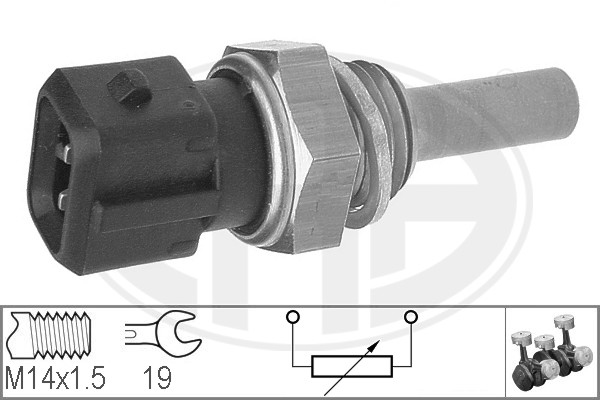 ERA - 330129 - Senzor, temperatura rashladne tečnosti (Sistem za paljenje sa grejačima)