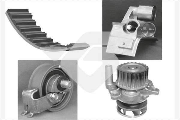 Picture of HUTCHINSON - KH 166WP51 - Water Pump & Timing Belt Set (Cooling System)