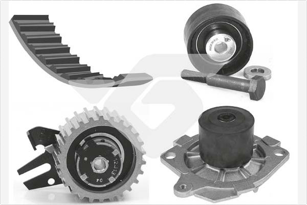 Picture of HUTCHINSON - KH 446WP54 - Water Pump & Timing Belt Set (Cooling System)