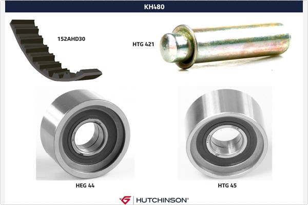 Picture of HUTCHINSON - KH 480 - Timing Belt Set (Belt Drive)
