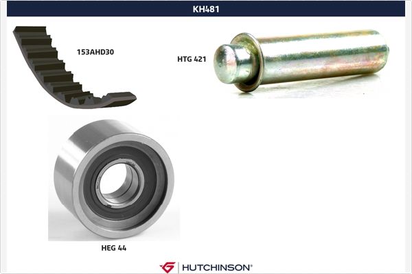 Picture of HUTCHINSON - KH 481 - Timing Belt Set (Belt Drive)