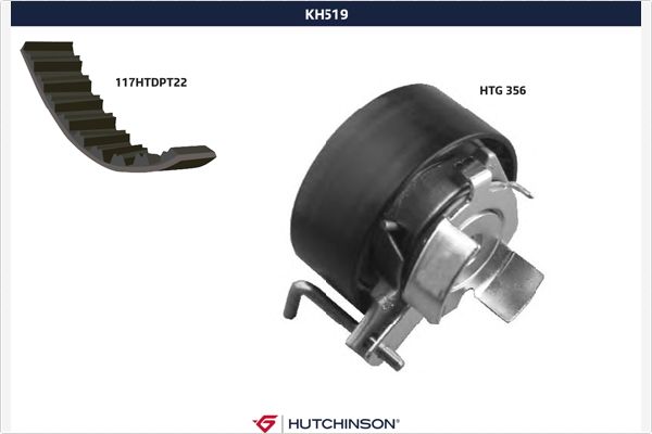 Picture of HUTCHINSON - KH 519 - Timing Belt Set (Belt Drive)