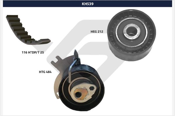 Picture of HUTCHINSON - KH 539 - Timing Belt Set (Belt Drive)