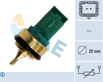 Picture of FAE - 33707 - Sensor, coolant temperature (Mixture Formation)