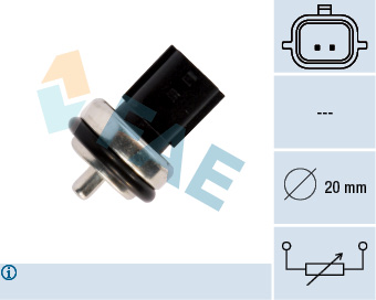 Picture of FAE - 33811 - Sensor, coolant temperature (Cooling System)