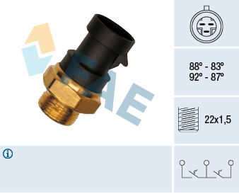 Picture of FAE - 37900 - Temperature Switch, radiator fan (Cooling System)