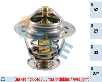 Picture of FAE - 5304888 - Thermostat, coolant (Cooling System)
