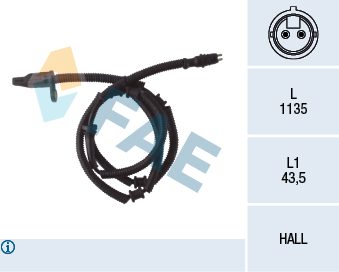 Picture of FAE - 78056 - Sensor, wheel speed (Braking System)
