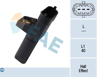Picture of FAE - 79357 - Sensor, crankshaft pulse (Ignition System)