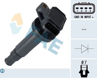 Picture of FAE - 80282 - Ignition Coil (Ignition System)