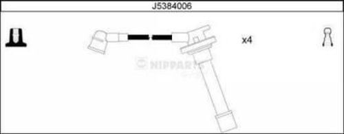 NIPPARTS - J5384006 - Komplet kablova za paljenje (Uređaj za paljenje)