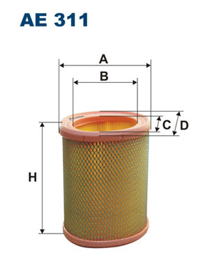 FILTRON - AE 311 - Filter za vazduh (Sistem za dovod vazduha)