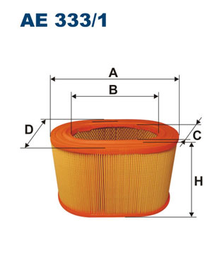 FILTRON - AE 333/1 - Filter za vazduh (Sistem za dovod vazduha)