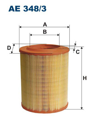 FILTRON - AE 348/3 - Filter za vazduh (Sistem za dovod vazduha)