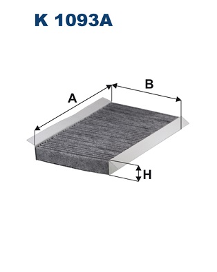 FILTRON - K 1093A - Filter, vazduh unutrašnjeg prostora (Grejanje/ventilacija)