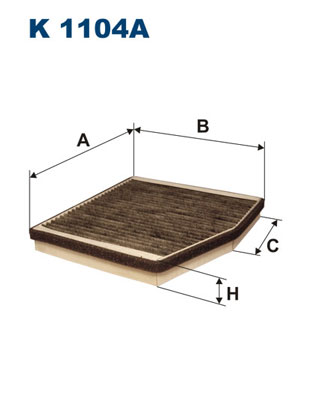 FILTRON - K 1104A - Filter, vazduh unutrašnjeg prostora (Grejanje/ventilacija)