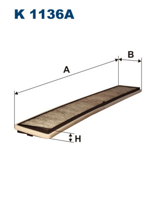 FILTRON - K 1136A - Filter, vazduh unutrašnjeg prostora (Grejanje/ventilacija)