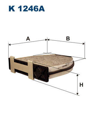 FILTRON - K 1246A - Filter, vazduh unutrašnjeg prostora (Grejanje/ventilacija)