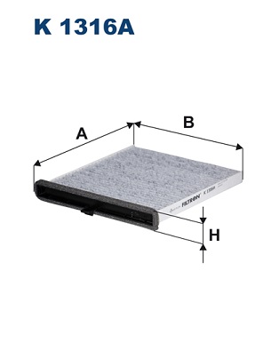 FILTRON - K 1316A - Filter, vazduh unutrašnjeg prostora (Grejanje/ventilacija)