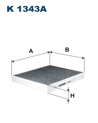 FILTRON - K 1343A - Filter, vazduh unutrašnjeg prostora (Grejanje/ventilacija)