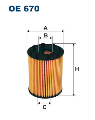 FILTRON - OE 670 - Filter za ulje (Podmazivanje)