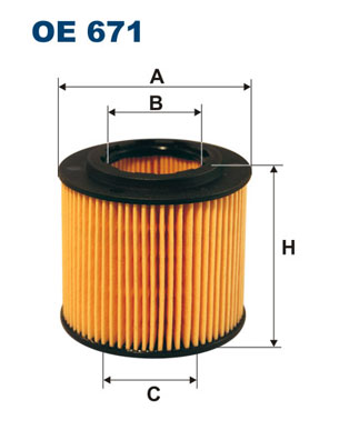 FILTRON - OE 671 - Filter za ulje (Podmazivanje)