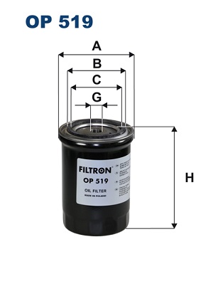 FILTRON - OP 519 - Filter za ulje (Podmazivanje)