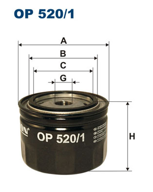 FILTRON - OP 520/1 - Filter za ulje (Podmazivanje)