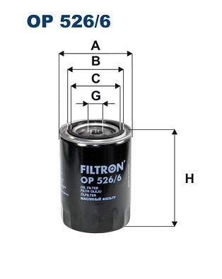 FILTRON - OP 526/6 - Filter za ulje (Podmazivanje)