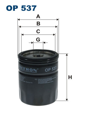 FILTRON - OP 537 - Filter za ulje (Podmazivanje)