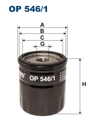 FILTRON - OP 546/1 - Filter za ulje (Podmazivanje)