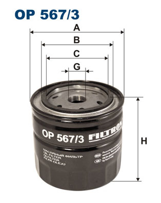 FILTRON - OP 567/3 - Filter za ulje (Podmazivanje)