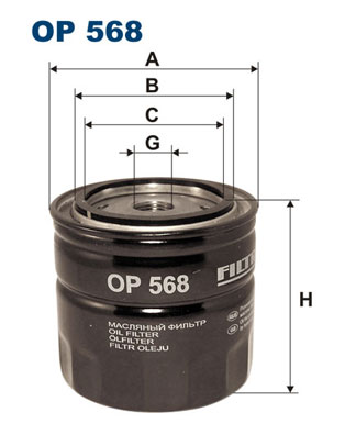 FILTRON - OP 568 - Filter za ulje (Podmazivanje)