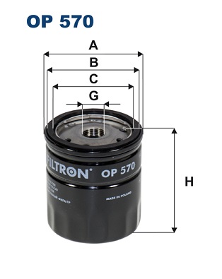 FILTRON - OP 570 - Filter za ulje (Podmazivanje)