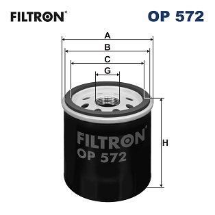 FILTRON - OP 572 - Filter za ulje (Podmazivanje)