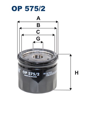 FILTRON - OP 575/2 - Filter za ulje (Podmazivanje)