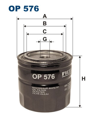 Slika FILTRON - OP 576 - Filter za ulje