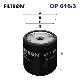 FILTER ULJA - FILTRON - OP 616/3