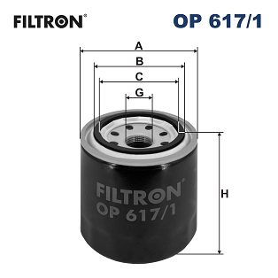 FILTRON - OP 617/1 - Filter za ulje (Podmazivanje)