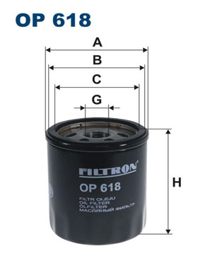 FILTRON - OP 618 - Filter za ulje (Podmazivanje)