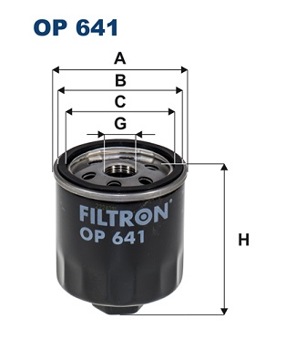 FILTRON - OP 641 - Filter za ulje (Podmazivanje)