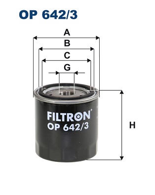 FILTRON - OP 642/3 - Filter za ulje (Podmazivanje)