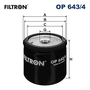 FILTRON - OP 643/4 - Filter za ulje (Podmazivanje)