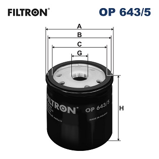 FILTER ZA ULJE - FILTRON - OP 643/5