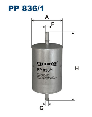 FILTRON - PP 836/1 - Filter za gorivo (Sistem za dovod goriva)