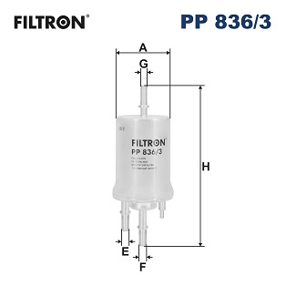 FILTRON - PP 836/3 - Filter za gorivo (Sistem za dovod goriva)