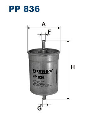 FILTRON - PP 836 - Filter za gorivo (Sistem za dovod goriva)