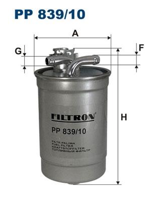 FILTRON - PP 839/10 - Filter za gorivo (Sistem za dovod goriva)