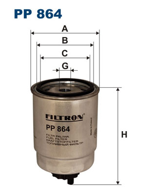 FILTRON - PP 864 - Filter za gorivo (Sistem za dovod goriva)