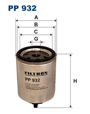 FILTRON - PP 932 - Filter za gorivo (Sistem za dovod goriva)